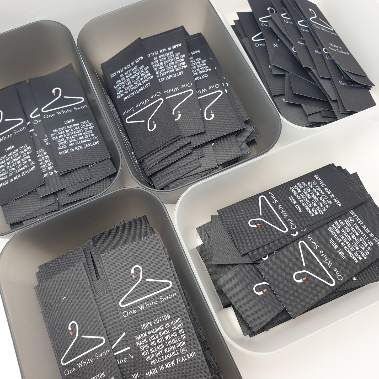 ~SOFT TWILL - PERMANENT PRINT - FABRIC LABELS