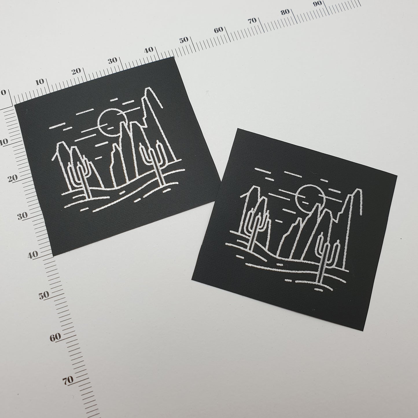 ~BLACK POLY TAPE - STANDARD PRINT - FABRIC LABELS