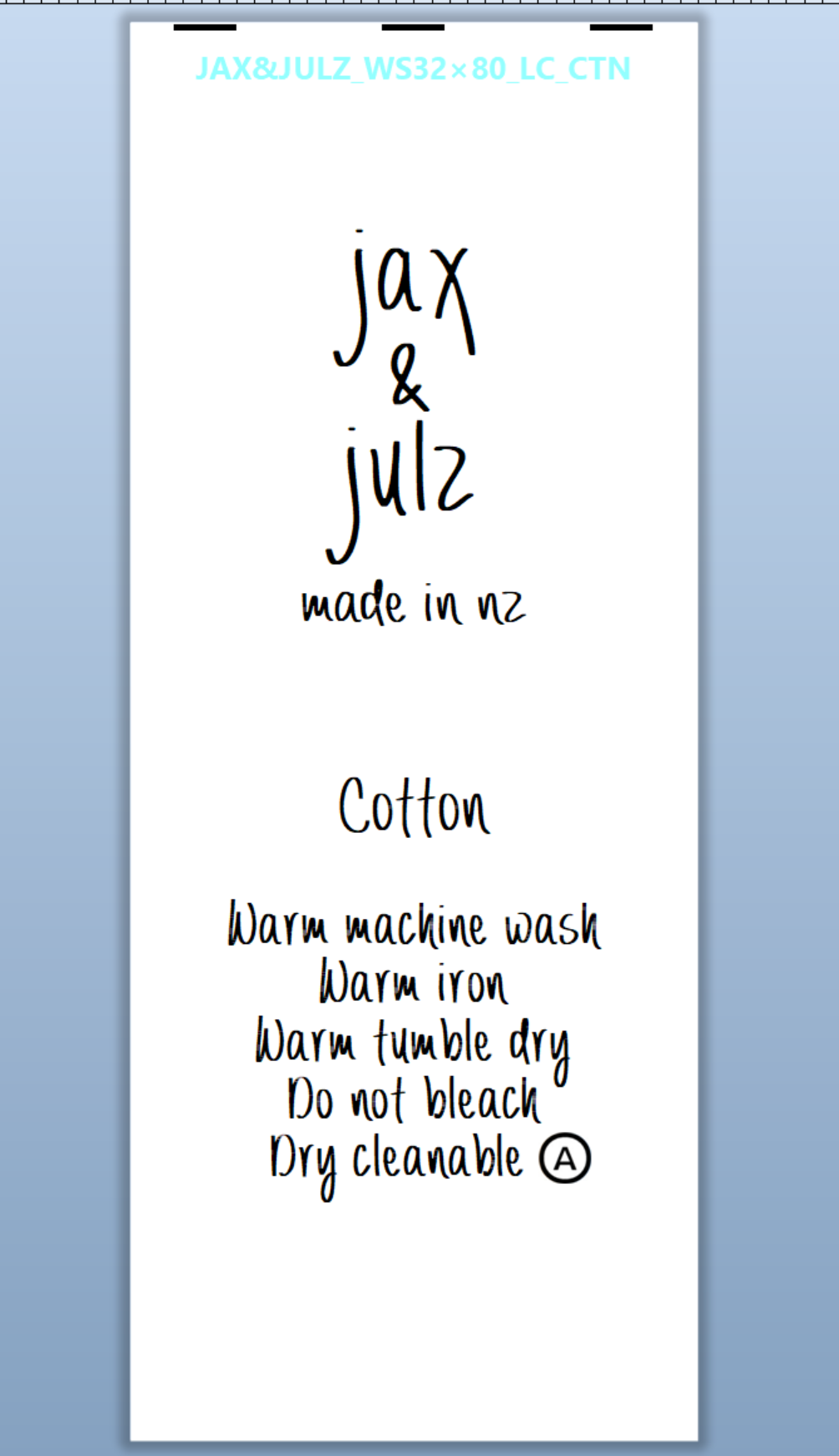 CUSTOM LABELS / Julia Cassels