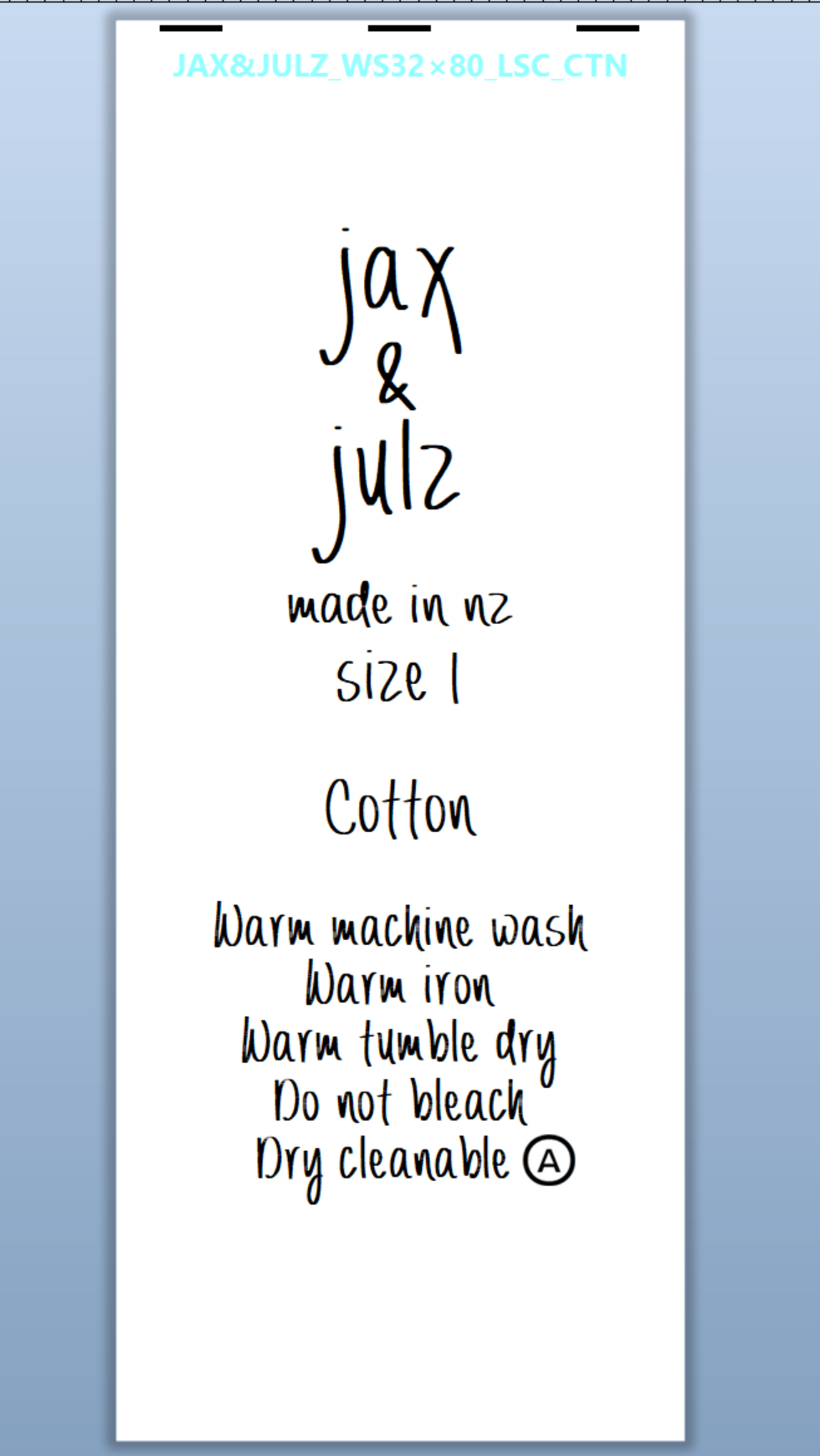 CUSTOM LABELS / Julia Cassels