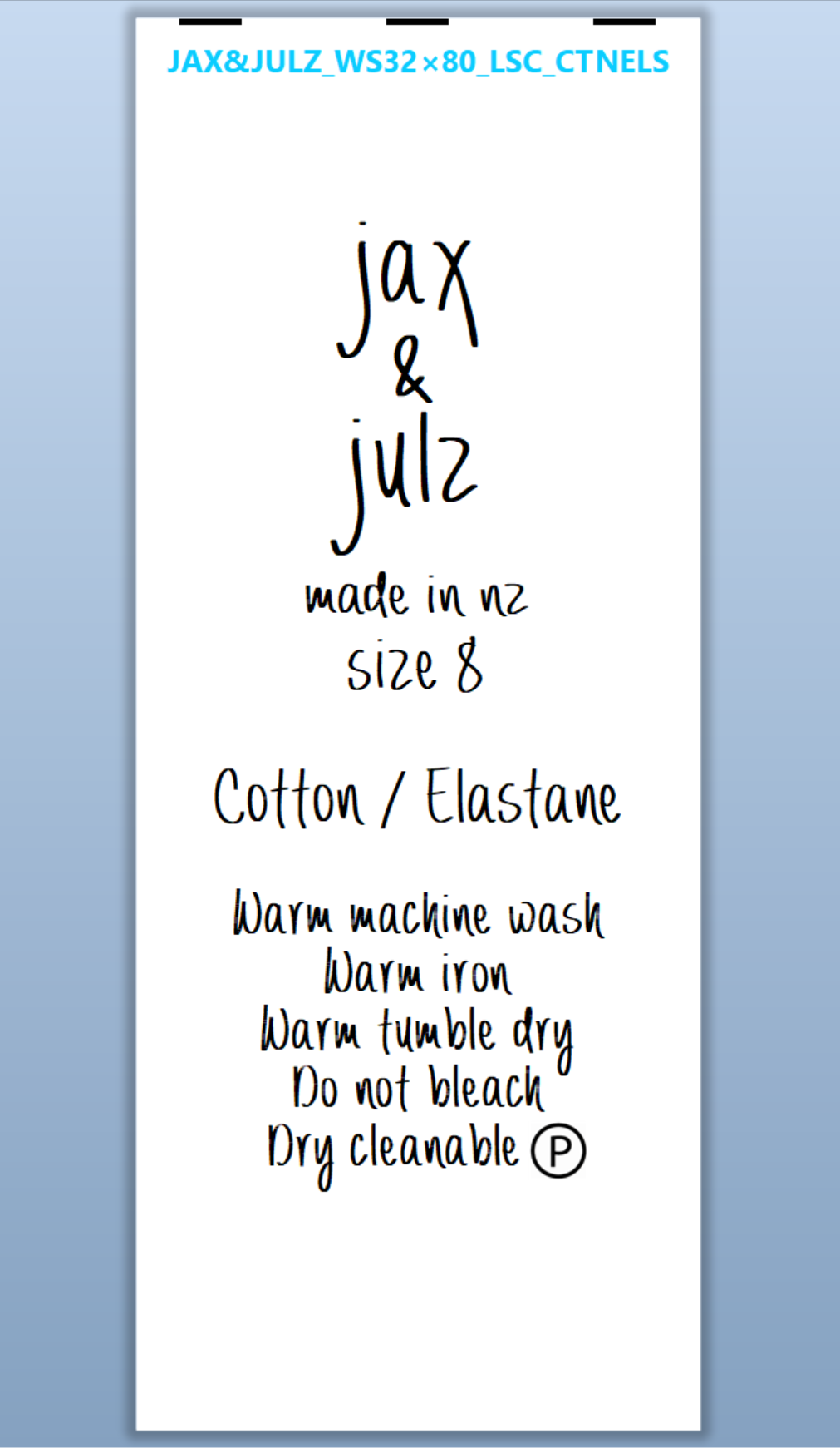 CUSTOM LABELS / Julia Cassels