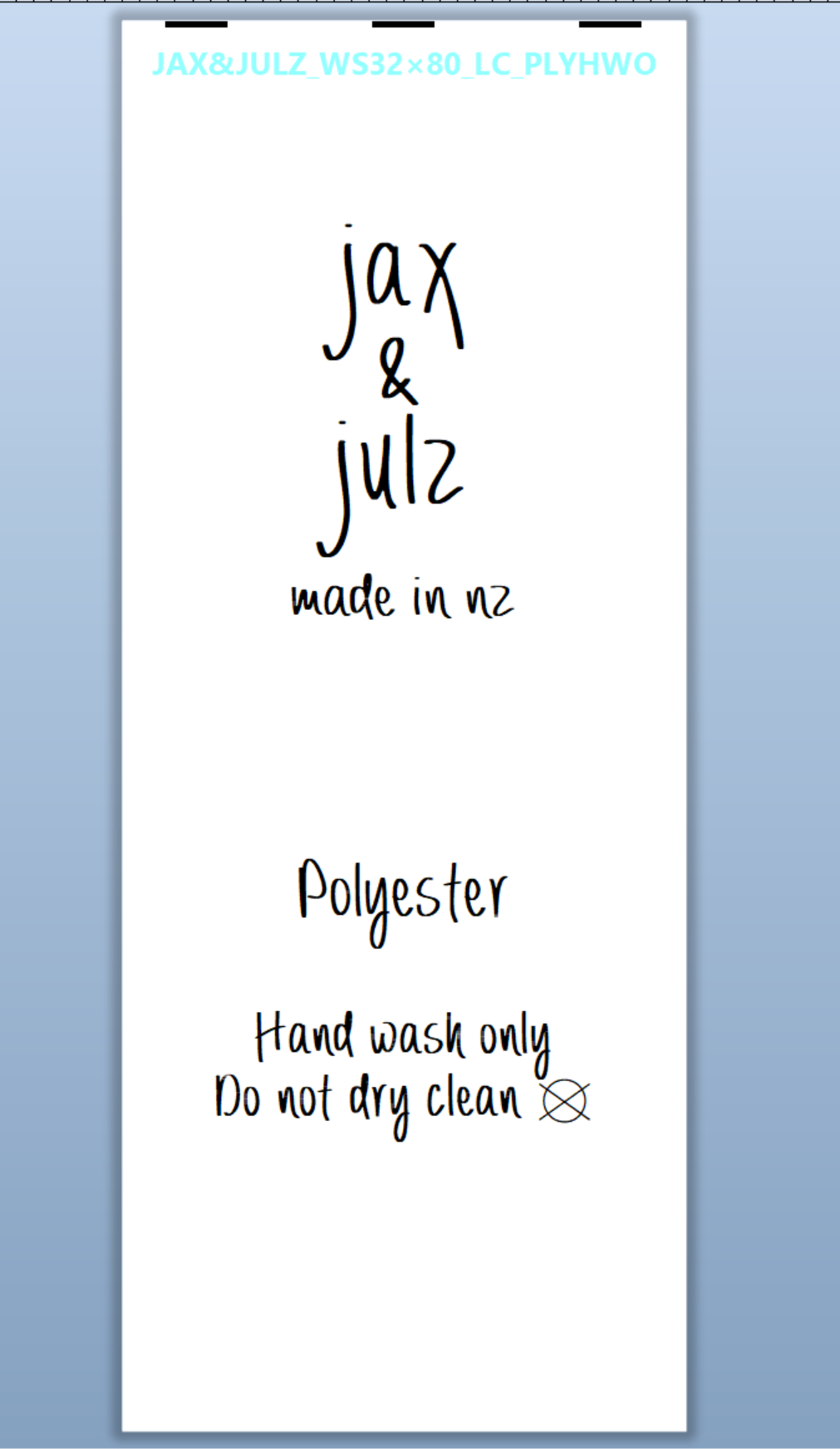 CUSTOM LABELS / Julia Cassels
