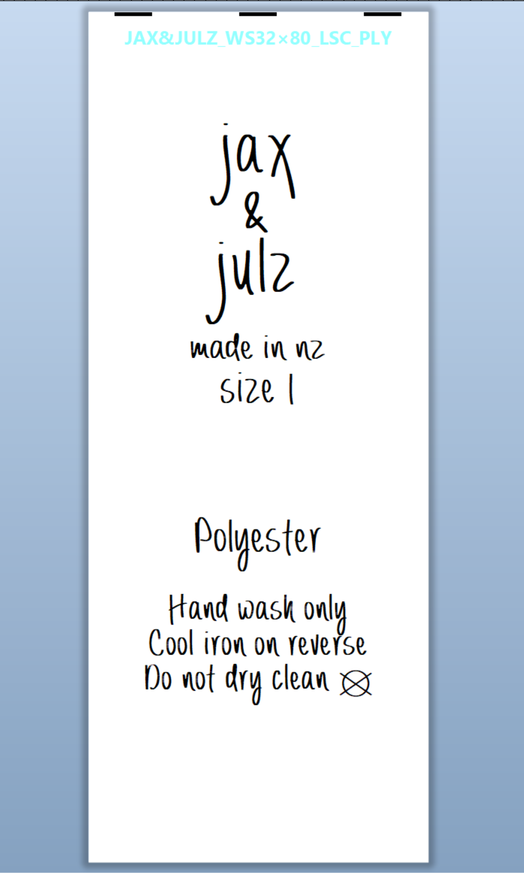 CUSTOM LABELS / Julia Cassels