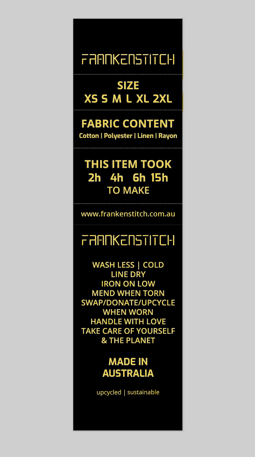 CUSTOM LABELS / Gina Sinclair