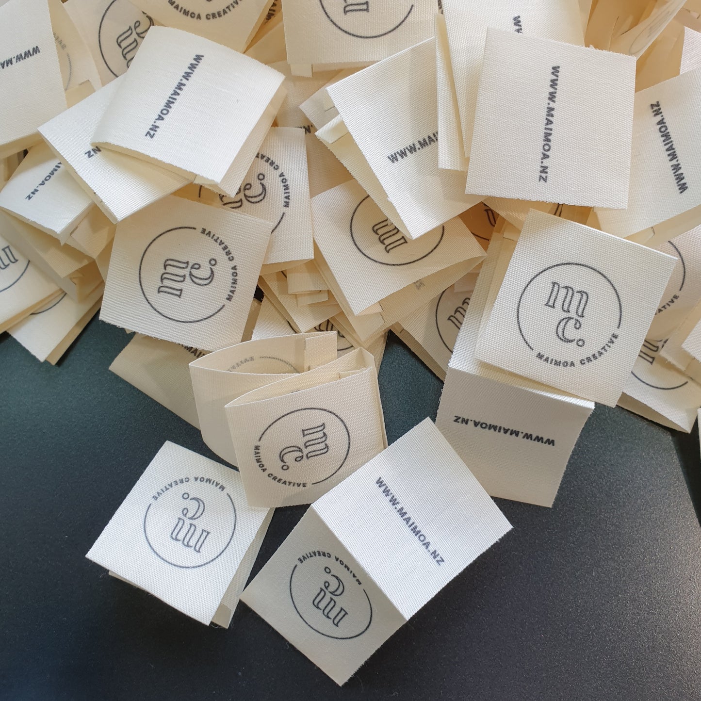 ~LIGHTWEIGHT POLYESTER COTTON - PERMANENT PRINT - FABRIC LABELS