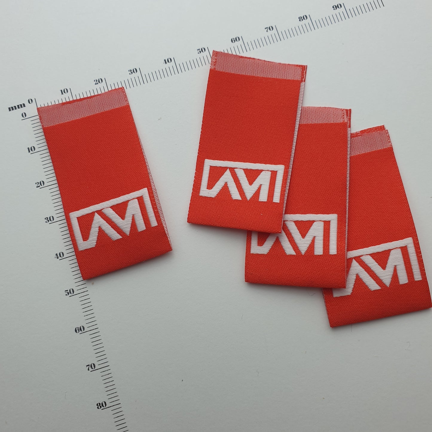 ~DAMASK WOVEN RECTANGLE LABELS