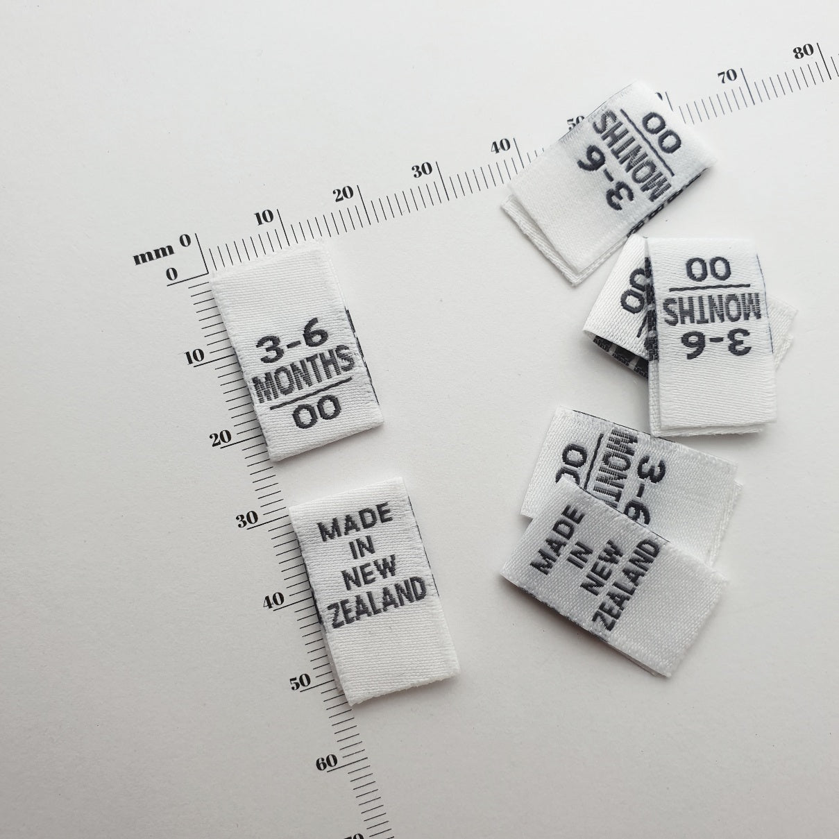 SIZE PIPS - WOVEN LABELS