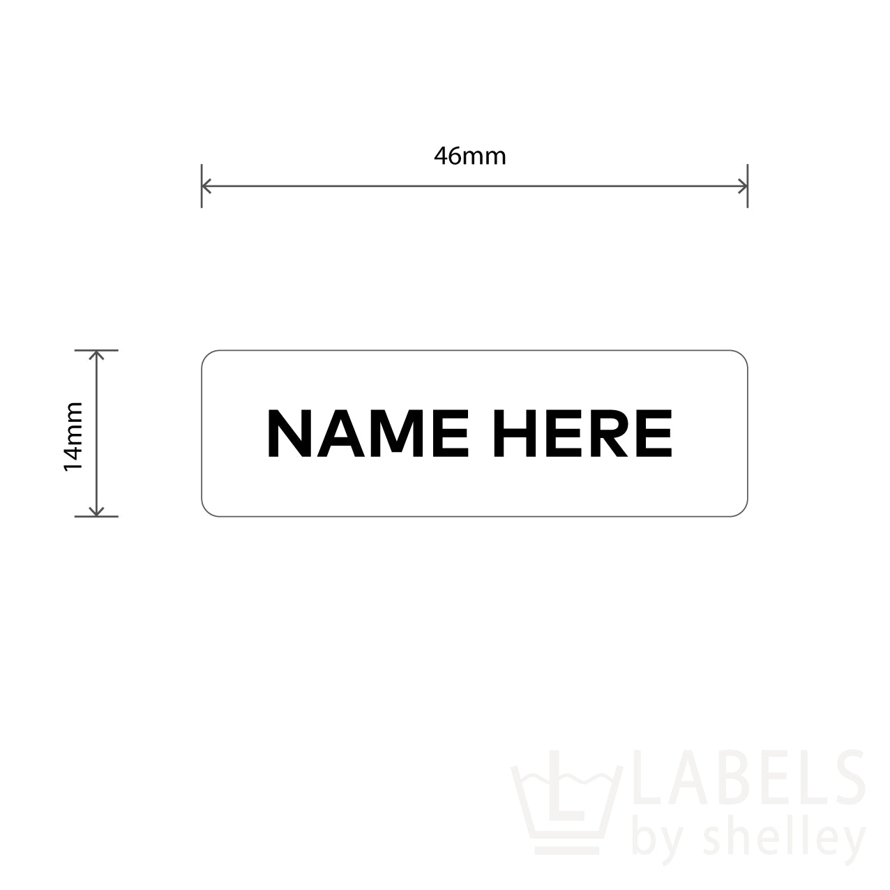 ~IRON ON NAME LABELS - STANDARD PRINT