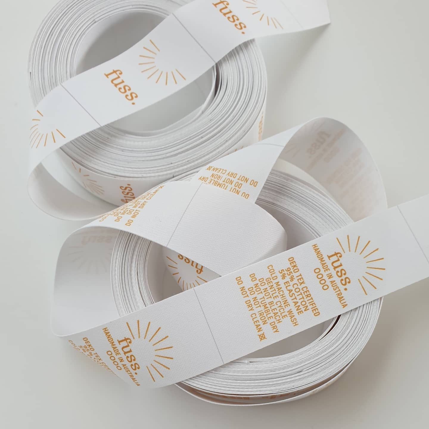 ~SOFT TWILL - PERMANENT PRINT - FABRIC LABELS